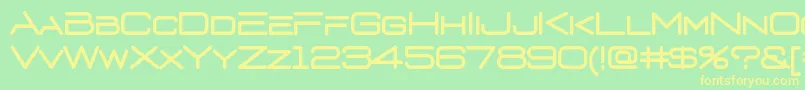 D3 Euronism Font – Yellow Fonts on Green Background