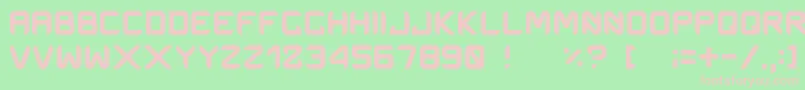Onemanarmy Font – Pink Fonts on Green Background