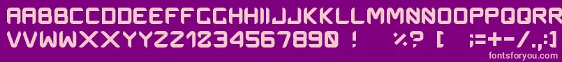 Onemanarmy Font – Pink Fonts on Purple Background