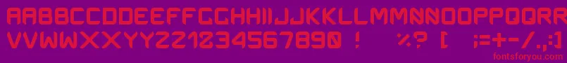 Onemanarmy Font – Red Fonts on Purple Background