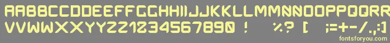 Onemanarmy Font – Yellow Fonts on Gray Background