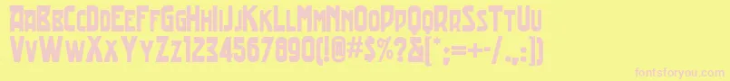 More about Tradingpostnf Font Tradingpostnf Font – Pink Fonts on Yellow Background