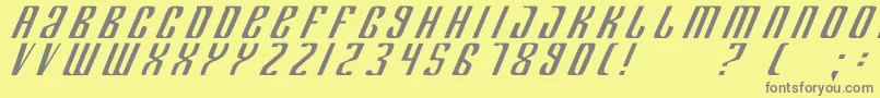 DepartmentK Font – Gray Fonts on Yellow Background