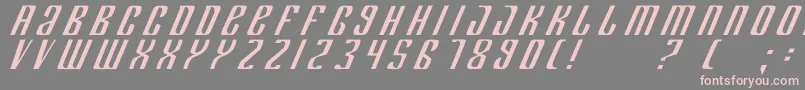 DepartmentK Font – Pink Fonts on Gray Background
