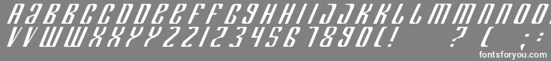 Шрифт DepartmentK – белые шрифты на сером фоне