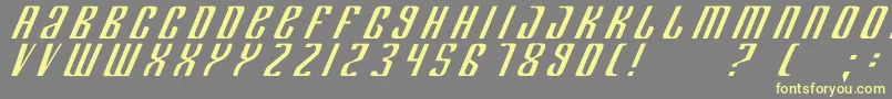 DepartmentK Font – Yellow Fonts on Gray Background