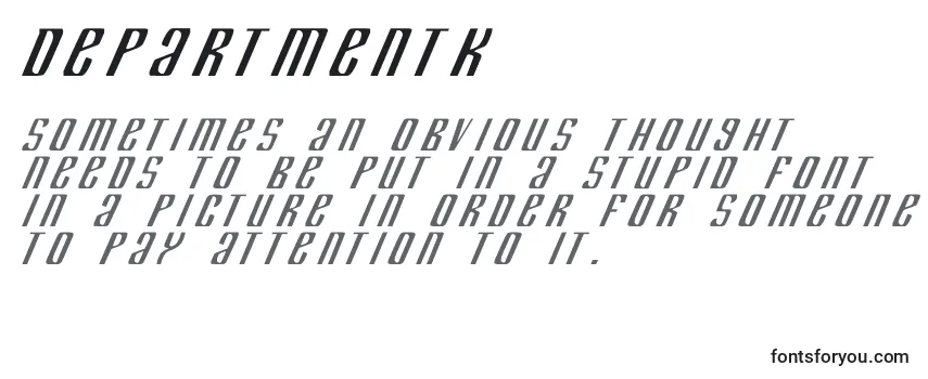 DepartmentK Font