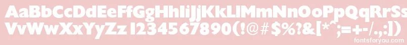 ChantillyserialHeavyRegular Font – White Fonts on Pink Background