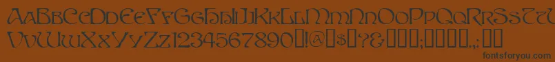 SpriteTM Font – Black Fonts on Brown Background