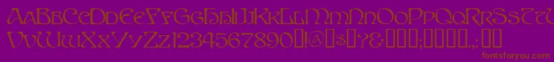 SpriteTM Font – Brown Fonts on Purple Background