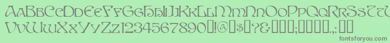 SpriteTM Font – Gray Fonts on Green Background