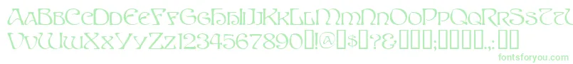 SpriteTM Font – Green Fonts on White Background