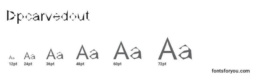 Dpcarvedout Font Sizes