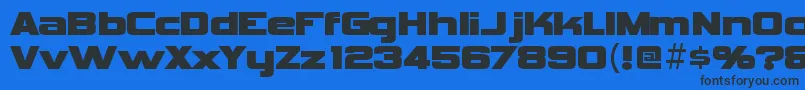VipnagorgiallaRegular Font – Black Fonts on Blue Background
