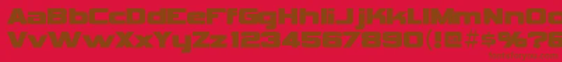 Police VipnagorgiallaRegular – polices brunes sur fond rouge