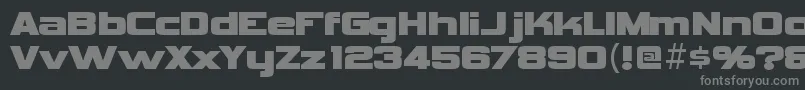 VipnagorgiallaRegular Font – Gray Fonts on Black Background