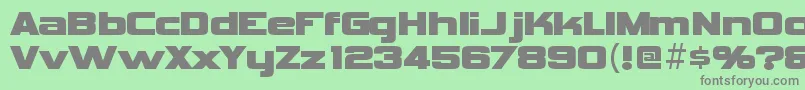 VipnagorgiallaRegular Font – Gray Fonts on Green Background