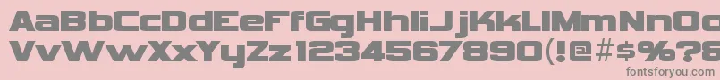 フォントVipnagorgiallaRegular – ピンクの背景に灰色の文字