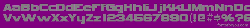 VipnagorgiallaRegular-Schriftart – Graue Schriften auf violettem Hintergrund