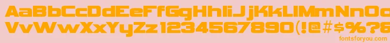 Шрифт VipnagorgiallaRegular – оранжевые шрифты на розовом фоне
