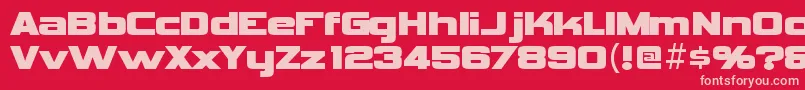VipnagorgiallaRegular Font – Pink Fonts on Red Background