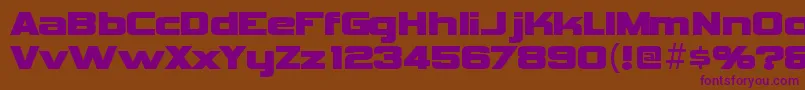 VipnagorgiallaRegular-Schriftart – Violette Schriften auf braunem Hintergrund