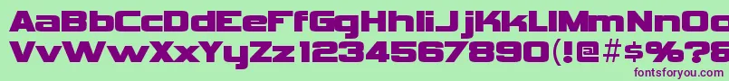 VipnagorgiallaRegular-Schriftart – Violette Schriften auf grünem Hintergrund