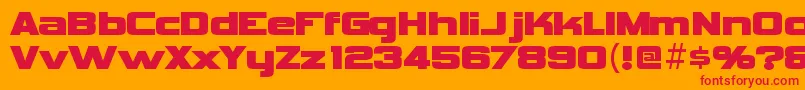 VipnagorgiallaRegular Font – Red Fonts on Orange Background