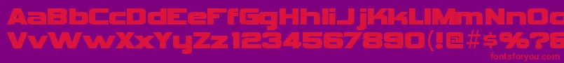 VipnagorgiallaRegular Font – Red Fonts on Purple Background