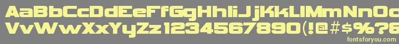 VipnagorgiallaRegular-Schriftart – Gelbe Schriften auf grauem Hintergrund