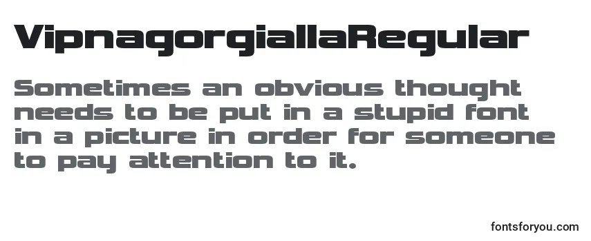 Шрифт VipnagorgiallaRegular