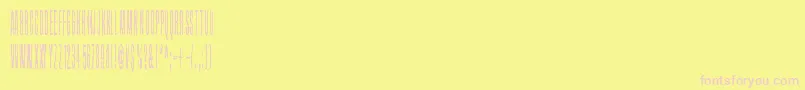 フォントGrapevine – ピンクのフォント、黄色の背景
