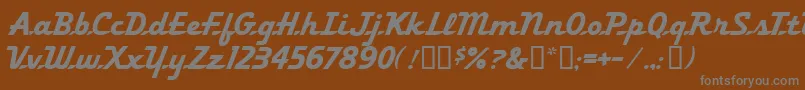 Шрифт FleetingMf – серые шрифты на коричневом фоне