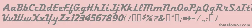 FleetingMf Font – Gray Fonts on Pink Background