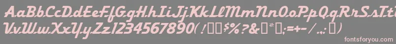 FleetingMf Font – Pink Fonts on Gray Background