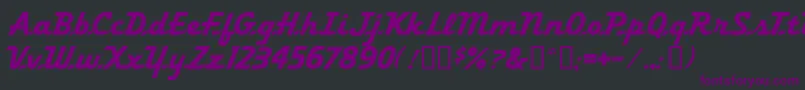 Шрифт FleetingMf – фиолетовые шрифты на чёрном фоне