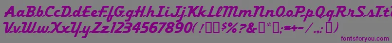 FleetingMf Font – Purple Fonts on Gray Background