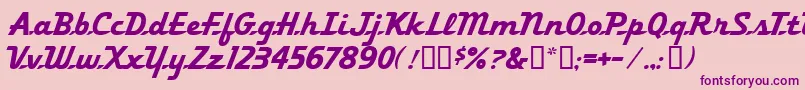 FleetingMf Font – Purple Fonts on Pink Background