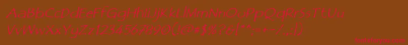 Filmcrypob Font – Red Fonts on Brown Background