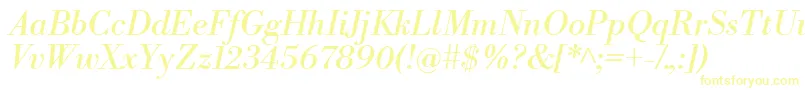LibrebodoniItalic Font – Yellow Fonts