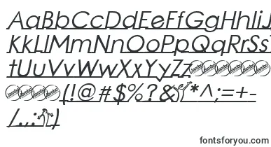 LinearmenteBoldItalic font – multiline Fonts