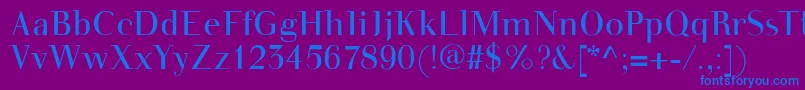 Walbottom Font – Blue Fonts on Purple Background