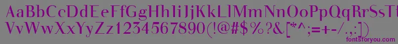 Walbottom Font – Purple Fonts on Gray Background