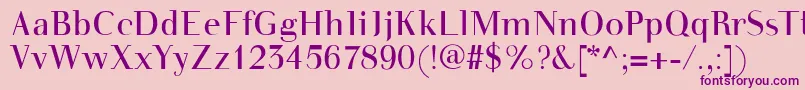 Walbottom Font – Purple Fonts on Pink Background