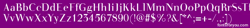 Walbottom Font – White Fonts on Purple Background
