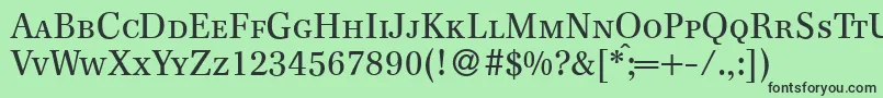 F820RomanSmcRegular Font – Black Fonts on Green Background