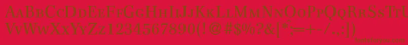 fuente F820RomanSmcRegular – Fuentes Marrones Sobre Fondo Rojo