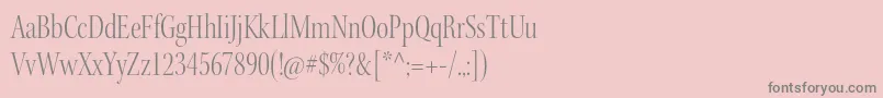 fuente KeplerstdLightcndisp – Fuentes Grises Sobre Fondo Rosa