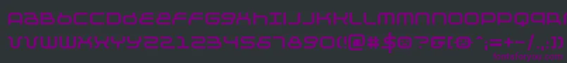 Negtiv12 Font – Purple Fonts on Black Background