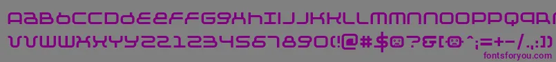Negtiv12 Font – Purple Fonts on Gray Background